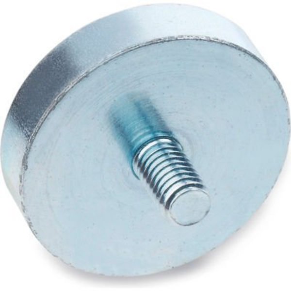 J.W. Winco J.W. Winco Retaining Magnet Assembly Disc-Shaped w/ Threaded Stud - .51" Dia, Steel 50.3-ND-13-M5
